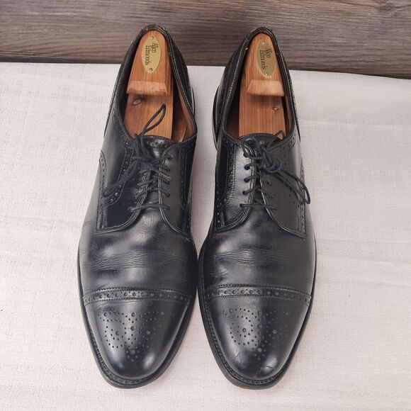 Allen Edmonds Men’s Sanford Leather Cap Toe Derbies Size 14A Made In USA main image 14
